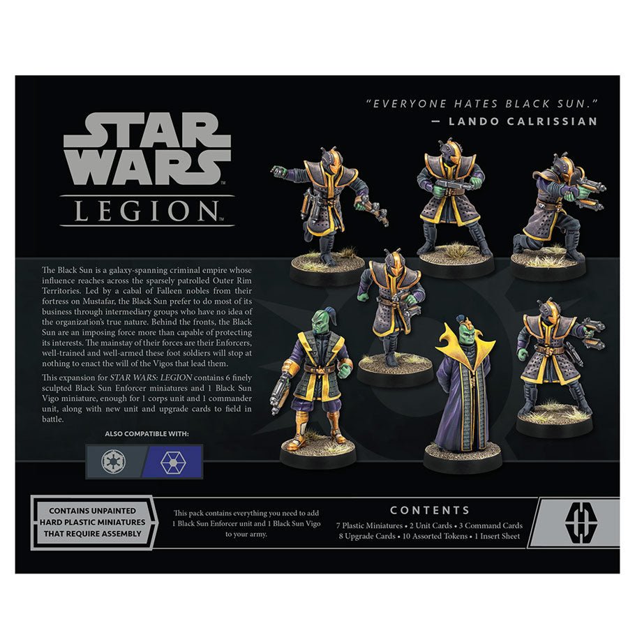 Collection of Star Wars Legion: Black Sun Enforcers in a gallery layout