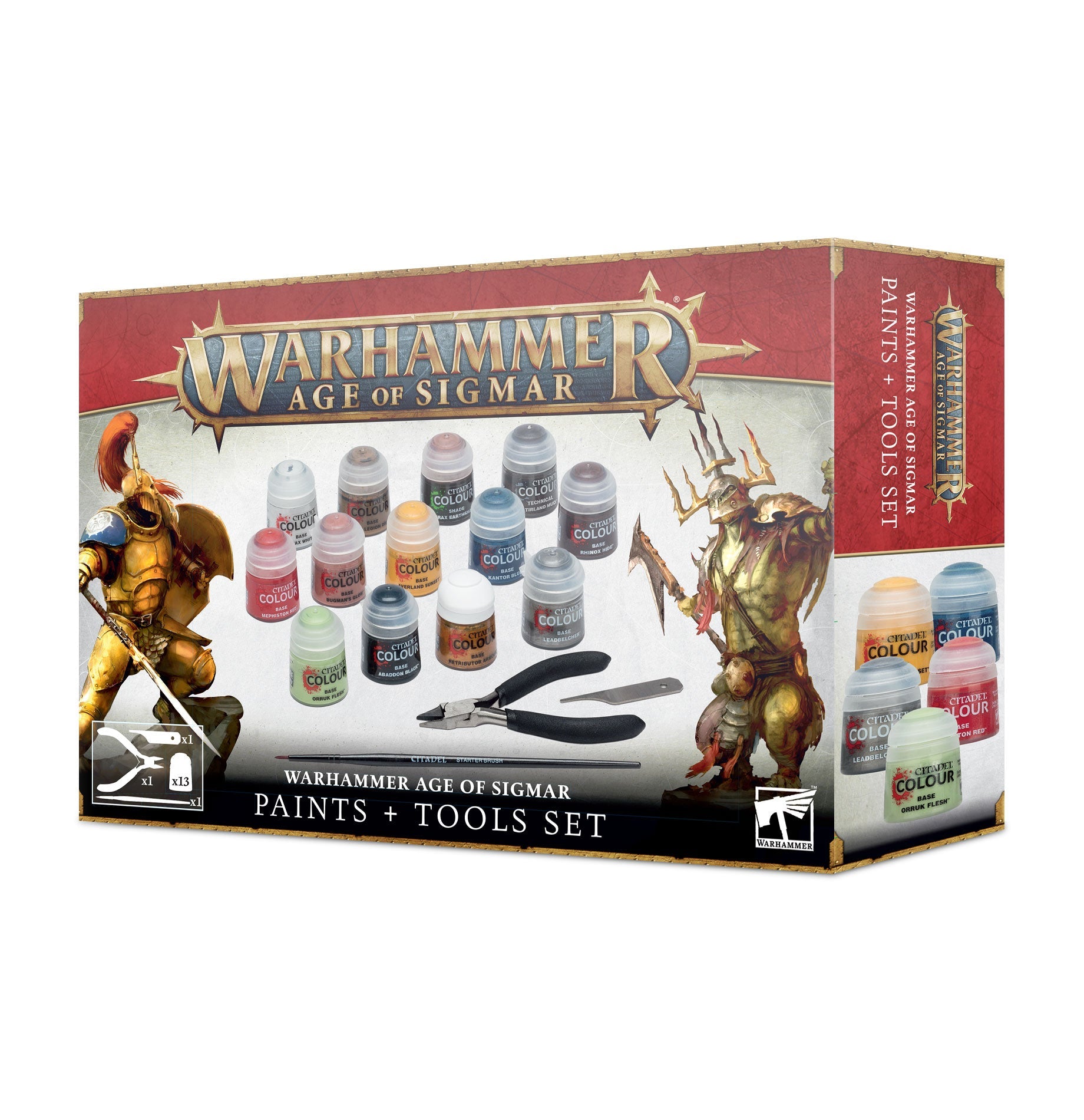 Collection of Warhammer Age of Sigmar: Paints + Tools Set in a gallery layout