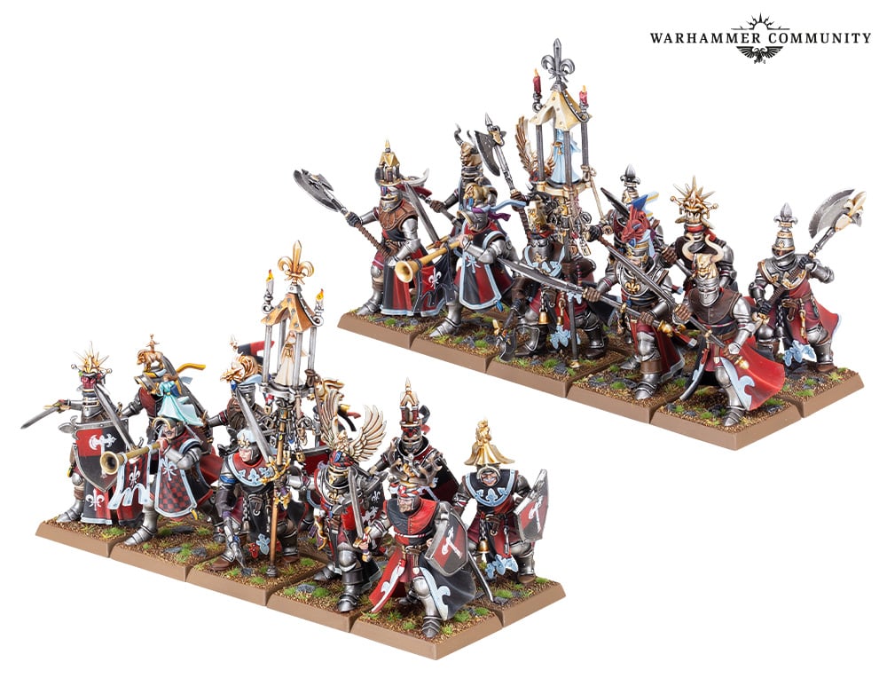 Collection of Warhammer The Old World: Knights of the Realm on Foot in a gallery layout